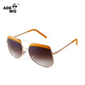 ADE WU STY1140571 Fashion Retro Oversized Frame Sunglasses Men Women Double Beam Metal Sun Glasses Unique Large pilot Shades UV