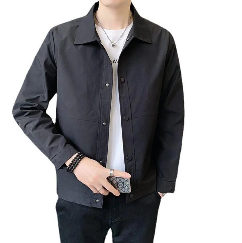 Spring Autumn Solid Men Jackets and Coats 2023 Brand Men's Business Fashion Outdoor Custom Logo Casual Jackets for Men