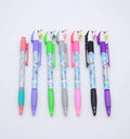 Promotional Color Retractable Cute unicorn Pen Set