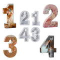 Arabic Numerals Candle Holder Silicone Mold for Epoxy Resin Craft Casting DIY Mould Plaster Concrete Silicone Molds for Gypsum MegaBDM