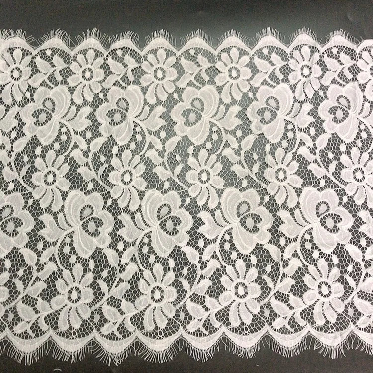 Wonderful Flower Embroidery Chantilly Lace Trimming for Clothes LT2199B