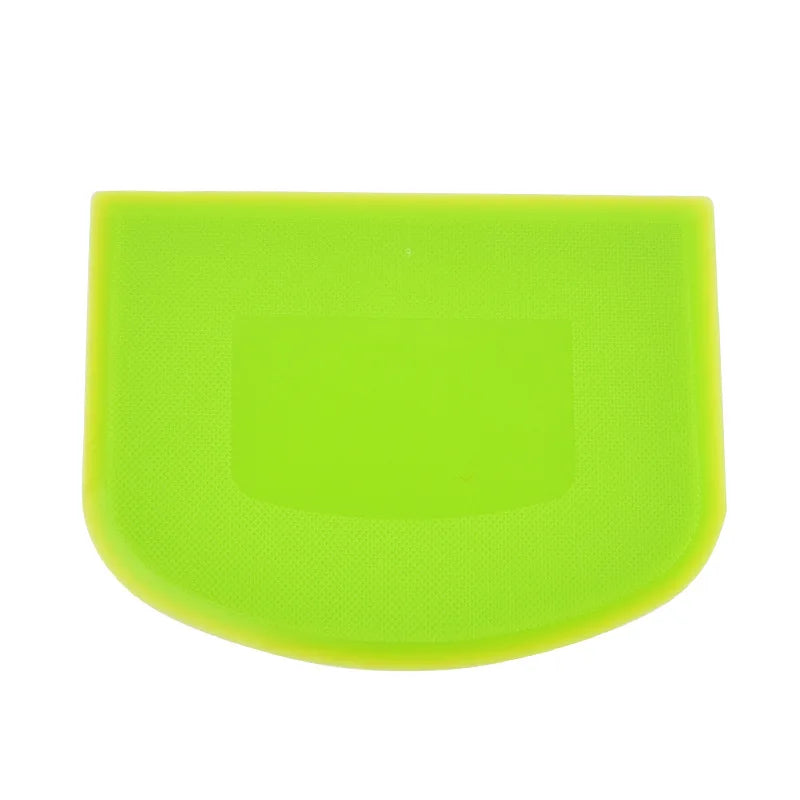 Dough Scraper Bowl Food-safe Plastic Dough Cutter Flexible Plastic Bench Food Scraper  for Bread Dough Cake