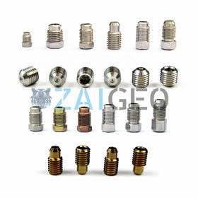 UHP Water Jet Ruby Sapphire Spray Blasting Nozzle Thread 1/4 3/8 7/16 M3 M4 M5 M6 M8 M10 Insert Nozzles for Rotary