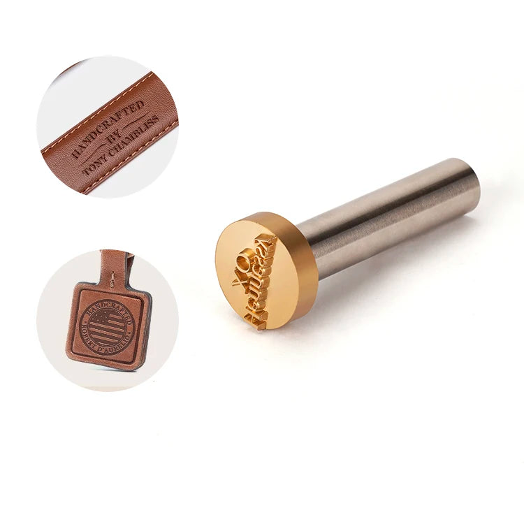 Handmade Leather Goods Stamp 36-1 Custom Beating Stick Knocking Rod Mini Copper Mold Leather Cake Premium Household Product
