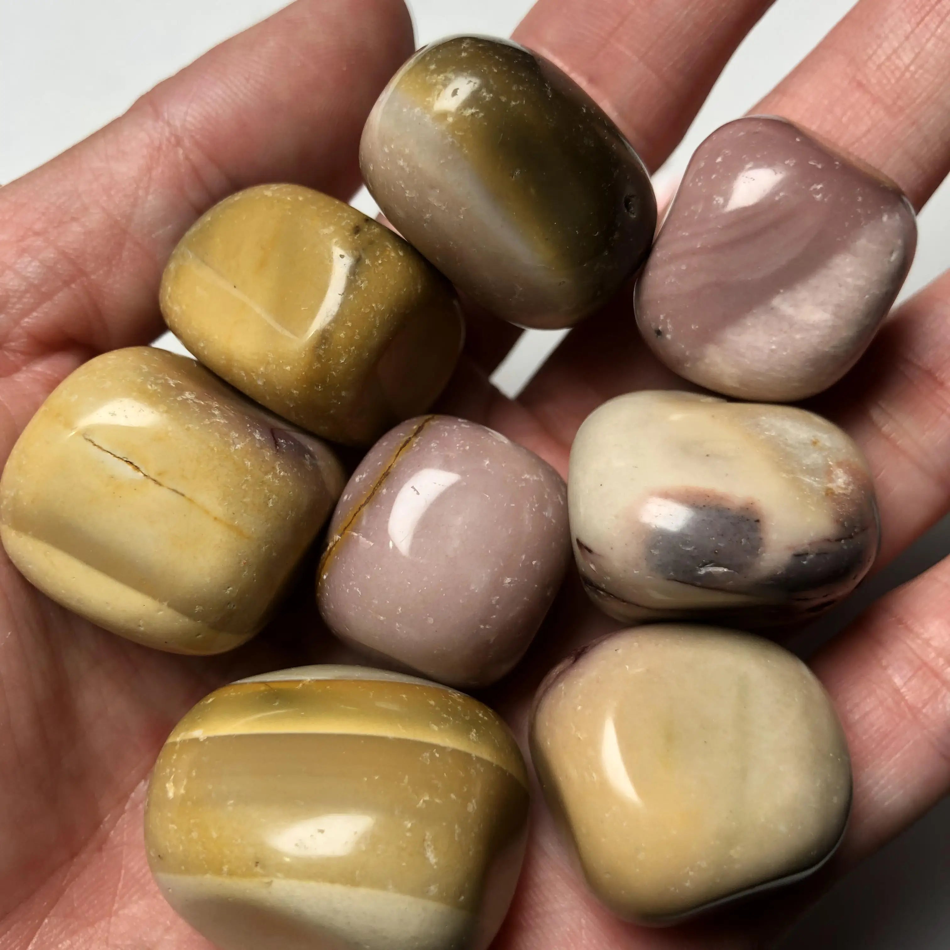 Wholesale Natural Polished Mookaite Tumble Spiritual Crystal Quartz Tumbled Gemstone for Gifts