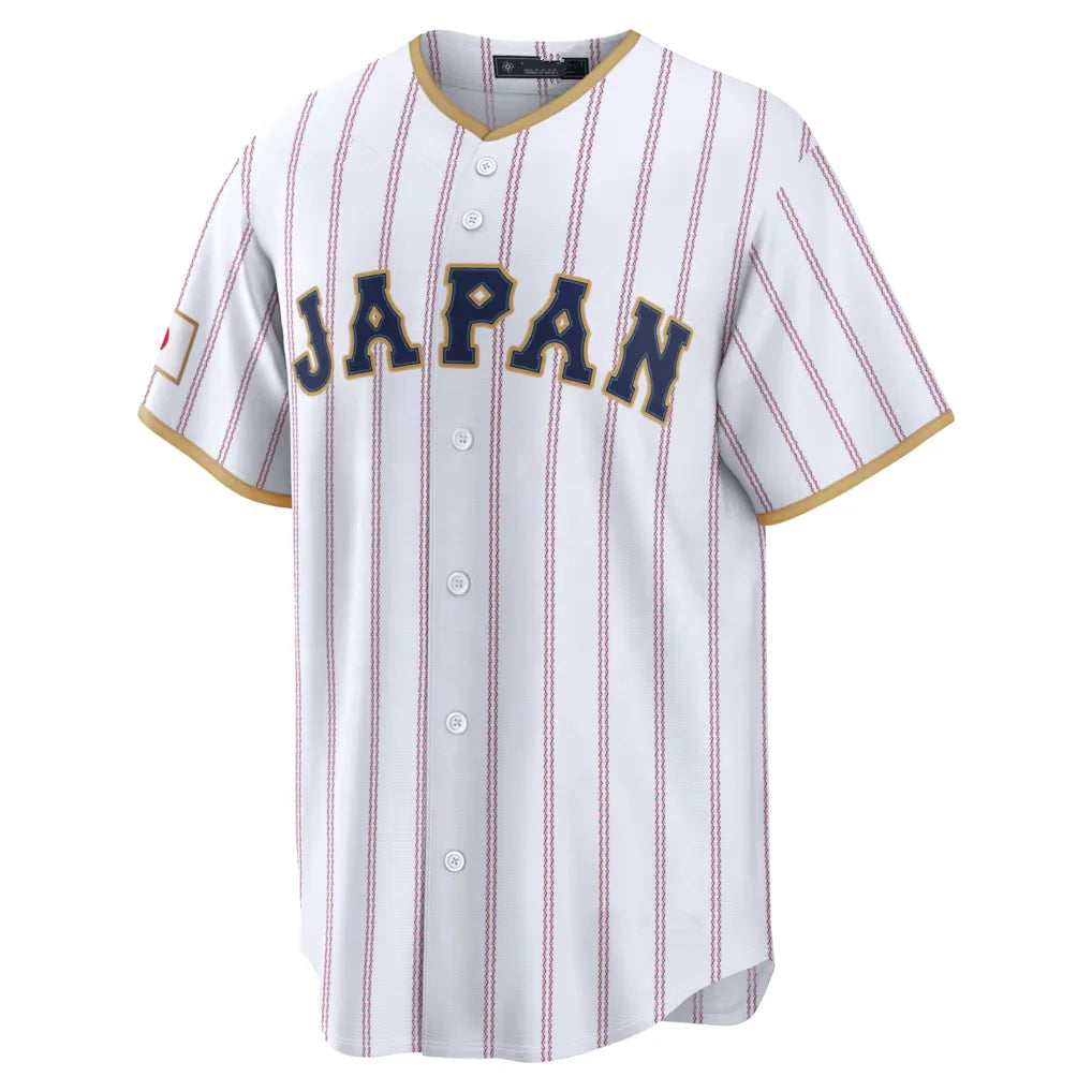 New Custom Los Angles Baseball Jersey Men's Japan Baseball Shohei Ohtani White 2026 World Baseball Classic