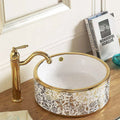 Fannisi Classic Design Ceramic Electroplating Hand Wash Basin Basin Price in India