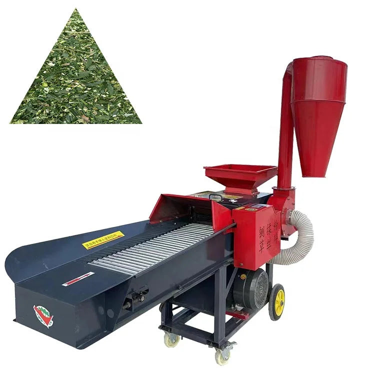 High Speed Sheep Cow Animal Feed Chaff Cutter Grinder Corn Stalk Forage Silage Shredder Straw Coconut Grass Chopper Cutter