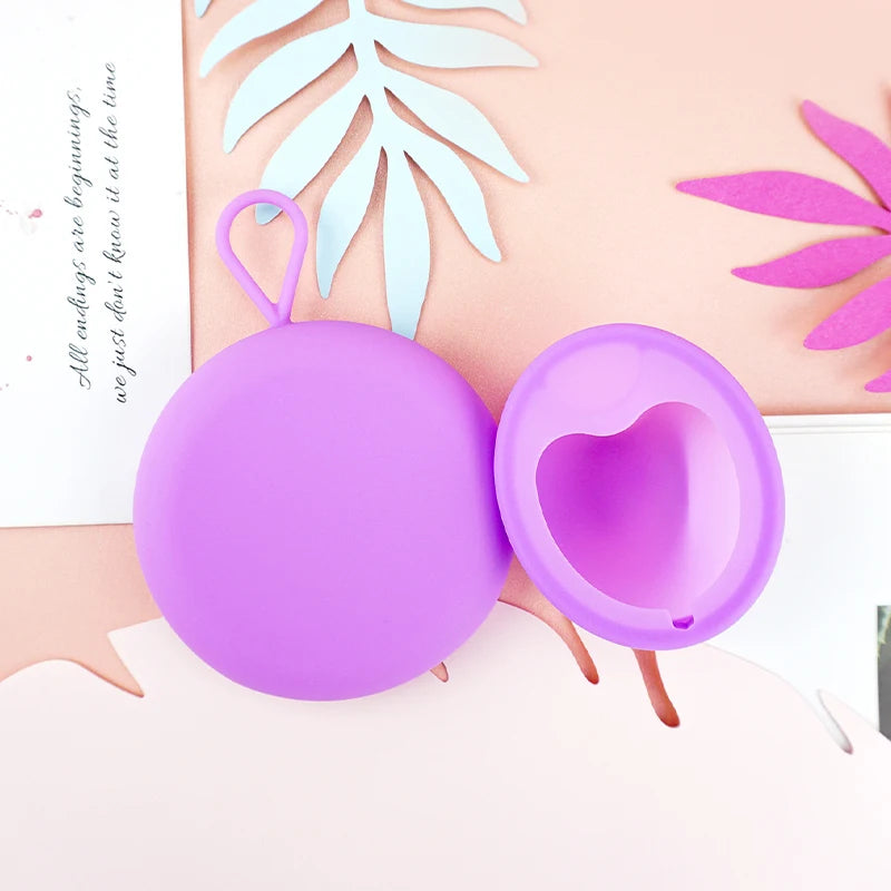 Customization Supported Reusable Eco-friendly Colorful Soft Medical Grade Silicone Rainbow Menstrual Disc