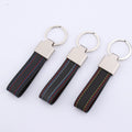 Wholesale Engraved Laser Sublimation Key Holder Personalized Logo Metal Blank Custom Leather Keychain