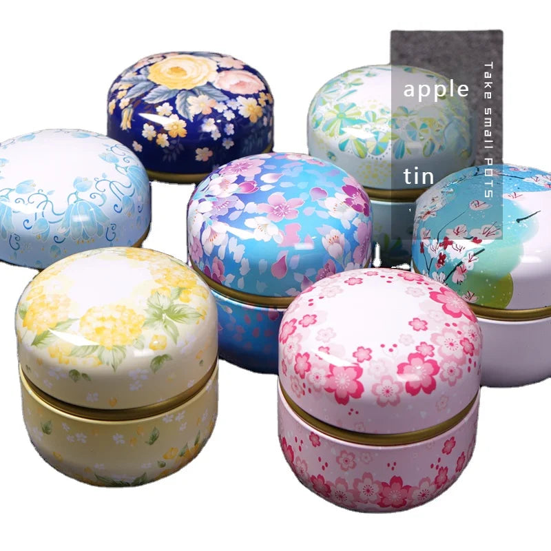 Factory Wholesale apple Metal Tin Box Tea Tin Packaging Box for Candle Container