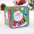 Wholesale Food Grade square Christmas Cookie Tin Baking Chocolate Tin Box Packaging Cake Metal Can Christmas Tin Box