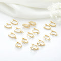 Wholesale Dangle Earrings Jewelry Accessories 14K Gold Plated Brass Cubic Zirconia Earring Hooks Findings for Jewellery Making