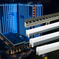 BuILding Landscape Dream Color Addressable Slim 12W 12V 24V DMX RGBW RGB Tube Led Linear Light Bar