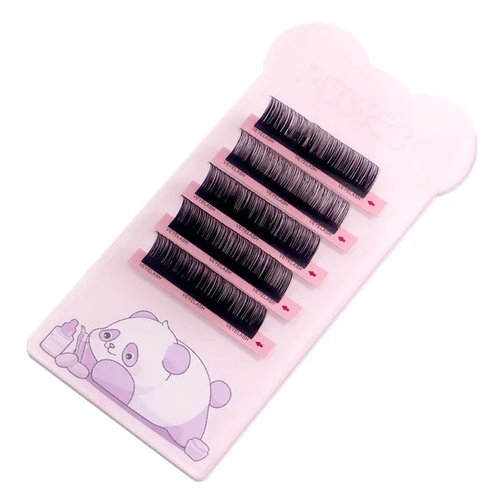 VEYES CraftPanda Acrylic Metal Glass Paper Lash Tile Butterfly Heart Shape Eyelash Holder Salon Use Green Pink Eco-Friendly