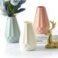 Cheap Wholesale Pink Plastic Flower Vases Arrangement Flower Vases for Home Weddings Centerpiece Table Decoration