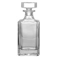 Wholesale 25 oz Square Plain Glass Whiskey Decanter for Sale