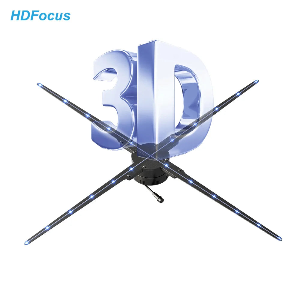 Easy Installation 100cm 3D Hologram Advertising Display Floor Hologram Fan Versatile Advertising Equipment