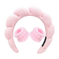 Sponge Headbands Padded Soft Hairband With Wristband Set for Women Fashion Hair Hoop Non Slip Thick Thin Headwear with Wristband