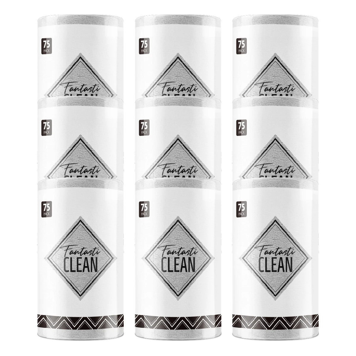 75Pack*9 Auto Drying Towles Tear Away Microfiber Roll Reusable Cloths for Car House Cleaning