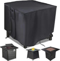 Dandelion Heavy Duty Oxford Black 28 X 28 X 25 Inch Square Fire Pit Cover for Gas/Propane Fireplace Outdoor Heating