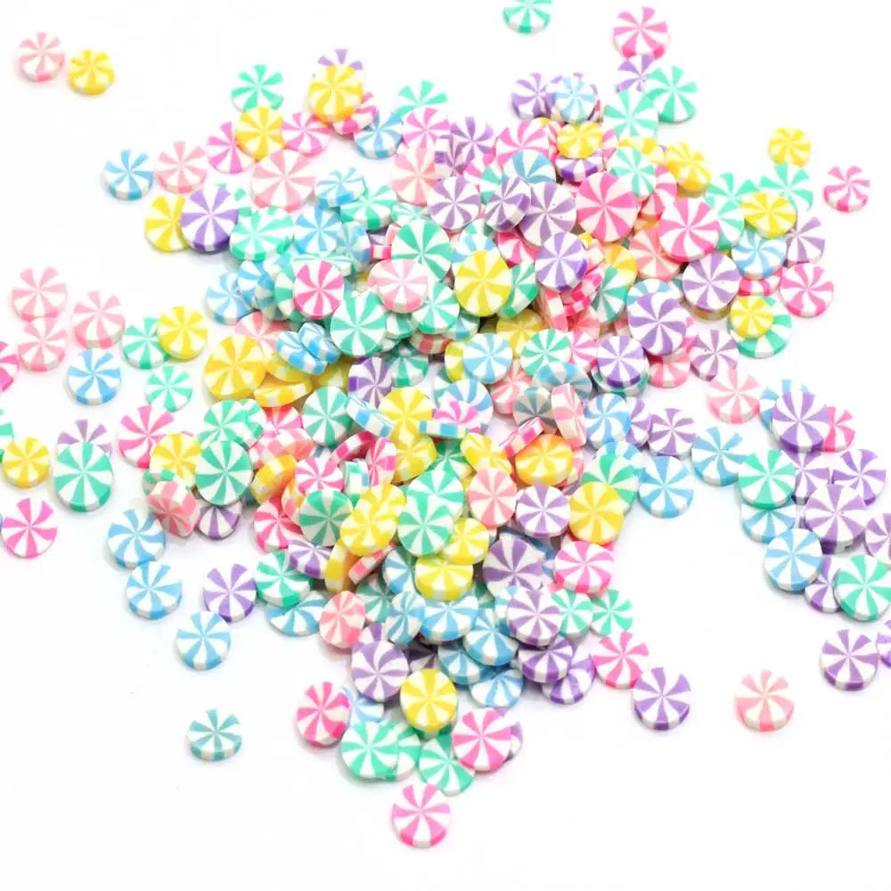 500g Lollipop Polymer Hot Soft Clay Sprinkles Colorful for DIY Crafts Tiny Cute Bonbon Candy Plastic Klei Mud Particles
