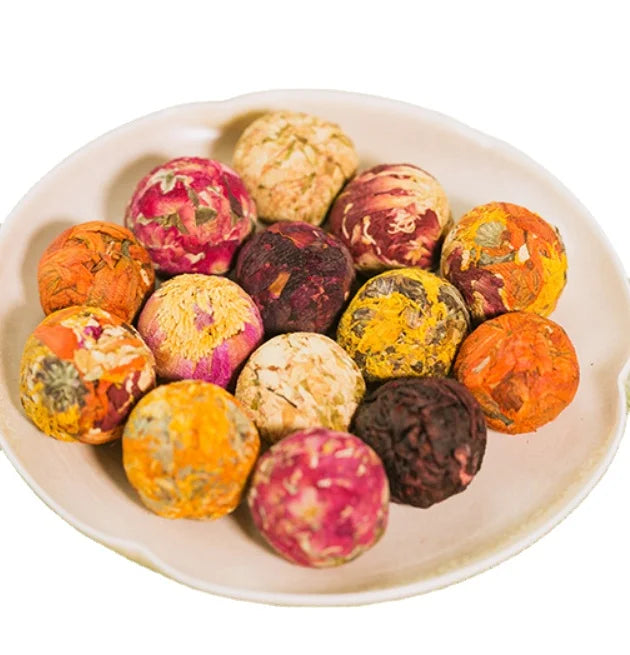 Bulk Different Dragon Pearl Rose Jasmine Peony Chinese Flower Tea Ball Dragon Pearl Tea for Sale