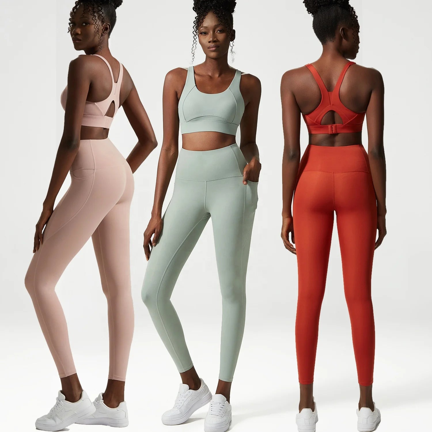 New Arrival Four-Way Stretch Activewear Comfortable Women's Sport Bras Gym Fitness Yoga Set