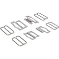 Silver Metal Belt Hardware Interlock Cummerbunds Buckles Slides Adjuster 4 Pieces Set Quick Release Buckle for Cummerbund