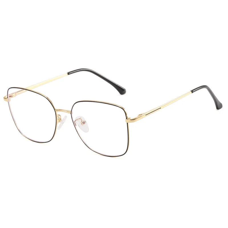 2025 Optical Glasses Frame Women Anti Blue Light Computer Goggles Eyeglasses Female Metal Prescription Eyewear 91210