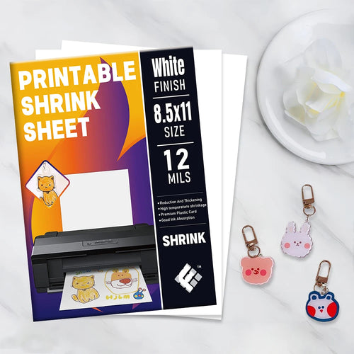 0.3 Printable Milk Chain Label Wrap 100Pcs Blown Matte Dink Material Soft PVC Shrink-Wrap Paper Shrinky Dinks Bake Arts Shape