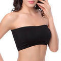 S-6XL Women's Double Layer Tube Top Bralette Plus Size Strapless Wedding Bandeau Seamless and Breathable Sport Top