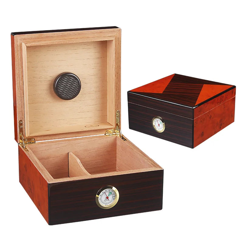 Custom Packaging Cigar Humidor Cedar Wooden Cigar Box Humidors Cigar Cases