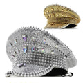 Ecowalson Handmade Women Steampunk  for Lady Sergeant Bridal Hat Hen Do Hat Festival Captain Birthday Part Hat Can C