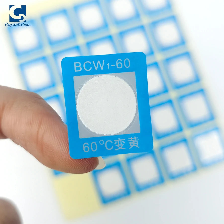 100PCS Irreversible Heat Sensitive 60/70/80/90 Degree Centigrade Color Changing Temperature Indicator Label Sticker