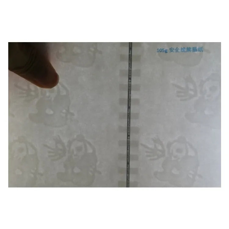 Bonedry 105g Security Thread Paper Specialty Watermark Paper for Voucher Coupon Invoice Anti-Counterfeit Printing Factory