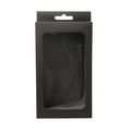 Print Logo Cell Phone Case Box Shipping Package Window Small Custom Black Phone Case Box Packaging