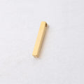 Stainless Steel Blank Bar Charm Hot Sale Gold Plated Geometric Rectangle Bar Pendant for DIY Jewelry
