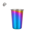 Eco Friendly 500ML Drinking Cups Stainless Steel Travel Beer Mug With Lids