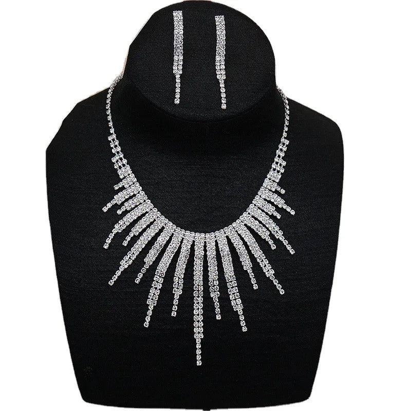 JXTL134 Hot Selling Women Fashion Crystal Bridal Set Jewelry Bridal Wedding Jewelry Sets