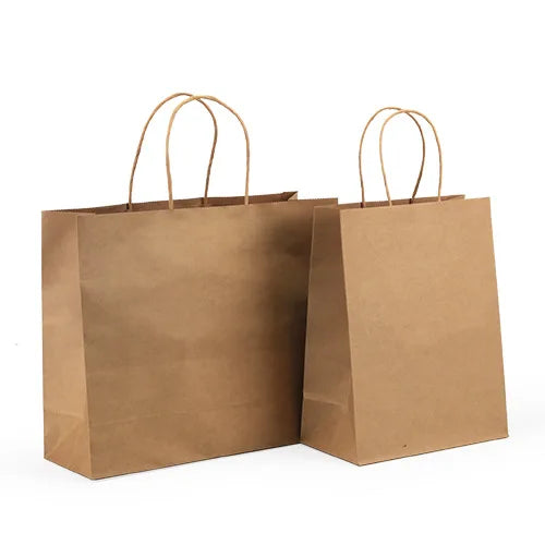 Factory Price Recyclable Color Paper Bag with Rope Handle Custom logo Kraft Paper Bag