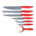 High Quality  7 Piece Stainless Steel Kitchen Chef Knives Colorful Kitchen Knives Set With Exquisite Packaged