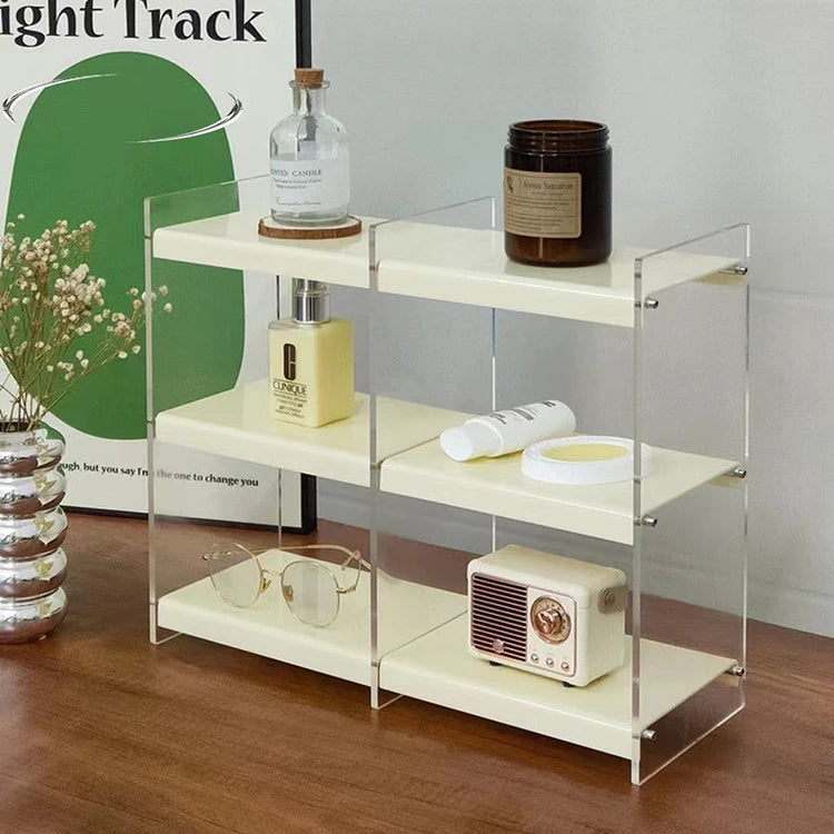 Hot Sale 3 Tiered Acrylic Spices Bottle  Storage  Box  Rack Grafting Tool Drawers