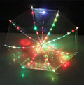Shenzhen Umbrella Manufacturer Custom Printing Clear Transparent Poe LED Umbrella With Led Light LED Umbrella