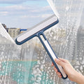 2 in 1 Home Glass Scraper Glass Wiper Window Cleaning Brush Shower Squeegee for Glass