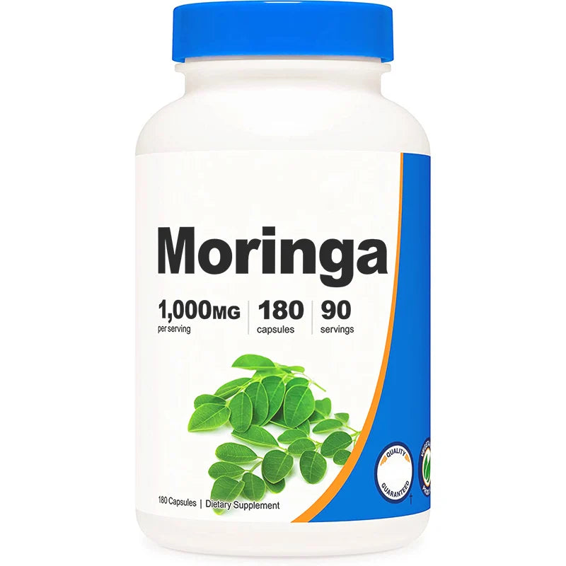 Moringa Leaf Power Extract Capsule for Slimming Antioxidant Moringa Extract Vitamins Iron Protein Magnesium Sport Supplement