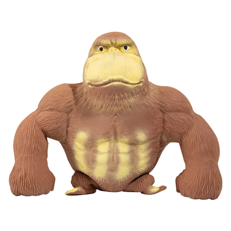 3D Stress Relief Monkey Stretch Gorilla Squishy Toy Animal Anxiety Relief Squeeze Novelty Toys for Kids Adults