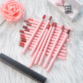 Private Label 18colors pink Package Lip Liner Waterproof Nude Brown Matte Lipliner Pencil