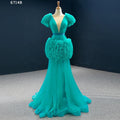 Jancember RSM67148 Party Dress Women Evening  Elegant Deep V Dress for Ladies