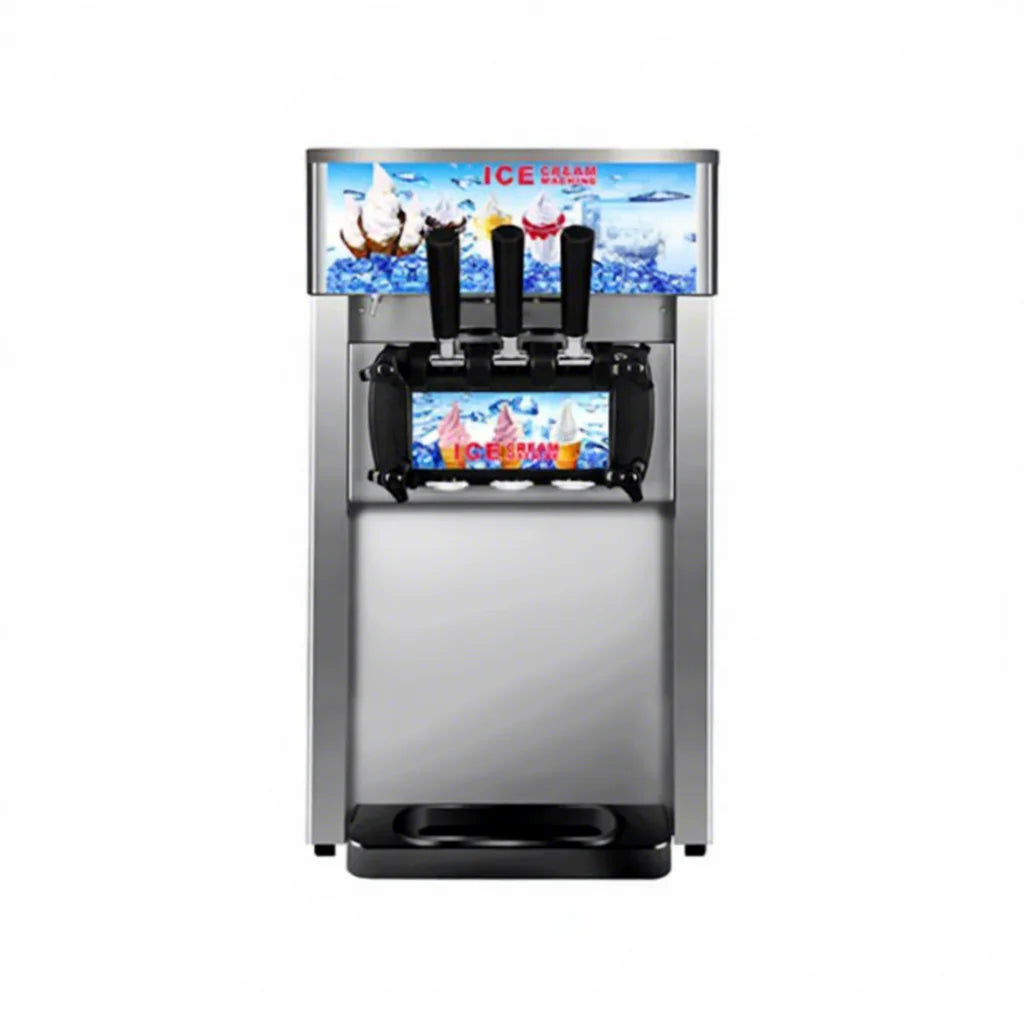 Soft Ice Cream Machine Price 110v/220v Commercial Ice Cream Making Machine Air Cooling Three Flavor Soft Ice Cream Machine